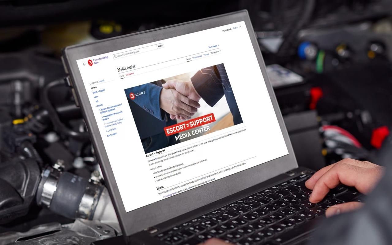 Escort knowledge base update – Media center